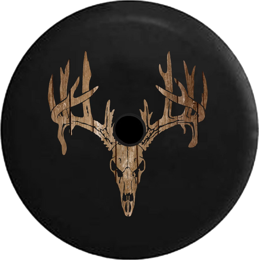 2018 2019 wrangler jl backup camera deer antlers skull hunting dark ghost skulls spare tire cover for jeep rv 33 inch