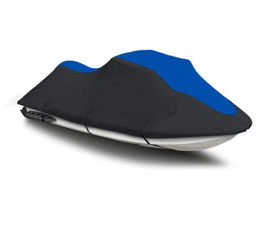 Black / blue heavy-duty, top of the line cover compatible for polaris sl 1050 1997 jet ski pwc cover 1-2 seater