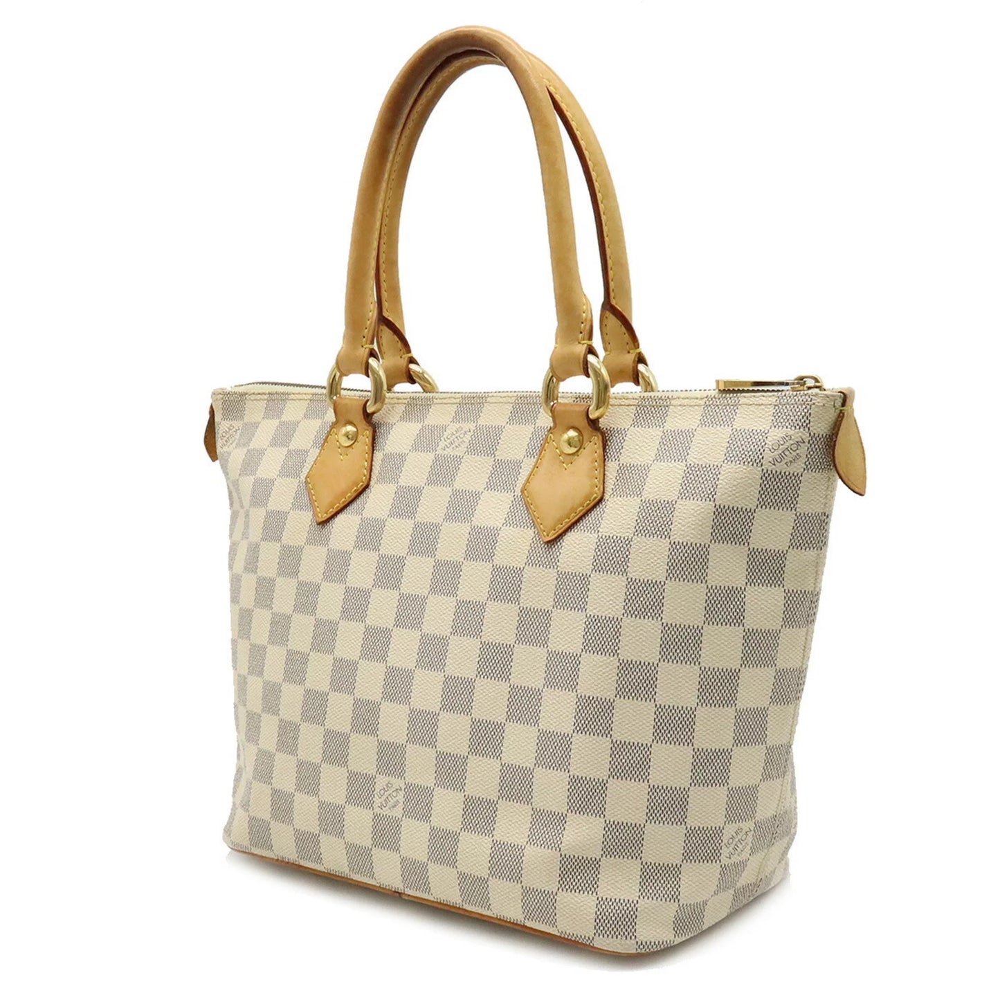 Authenticated used louis vuitton louis vuitton damier azur saleya pm handbag tote bag shoulder n51186