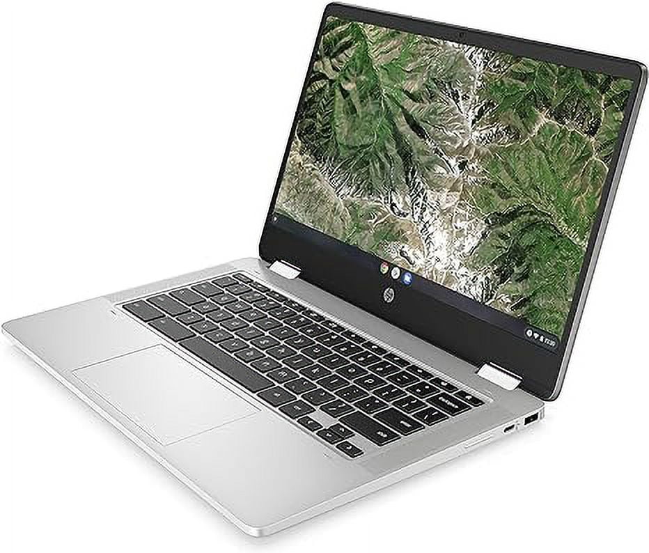 Open box hp chromebook x360 14a 2-in-1 14" hd n5000 4 64gb 14a-ca0022nr - mineral silver