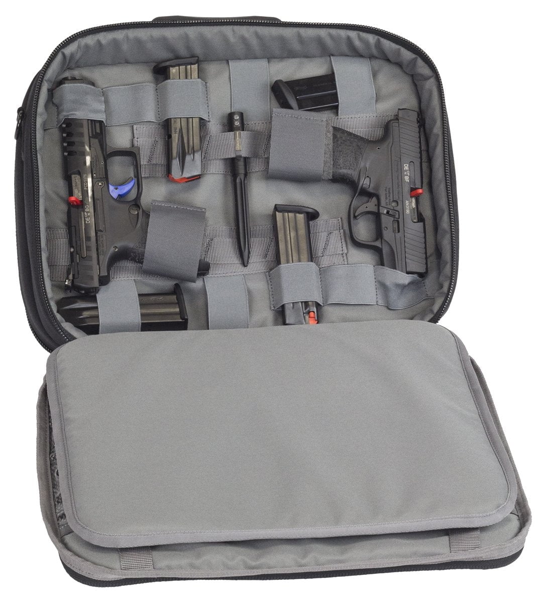 Elite survival systems four gun pistol pack/range bag, black