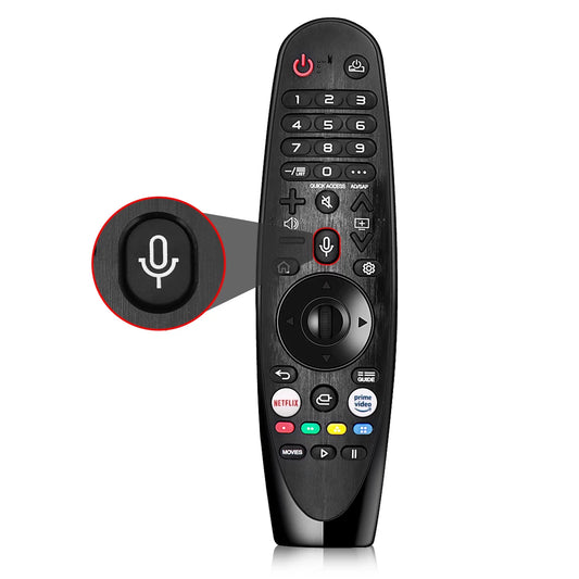 An-mr20ga new voice magic replacement remote control for lg uhd oled qned nanocell 4k 8k models netflix and prime video hot keys, google/alexa, with pointer function