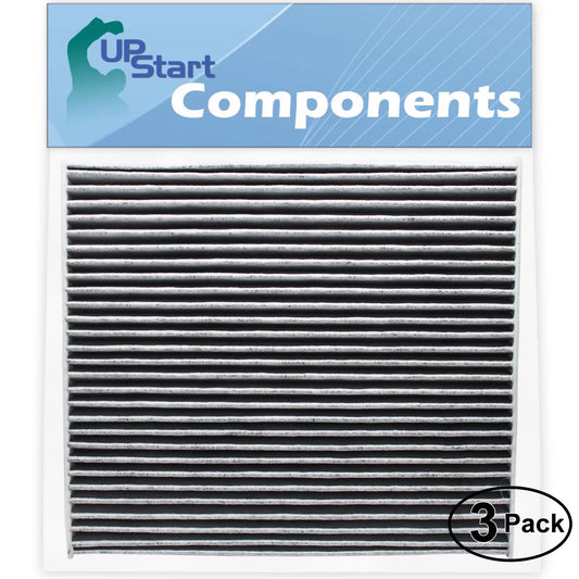 3-pack replacement for cabin air filter for kia 2tf79-aq000 car/automotive - activated carbon, acf-11178