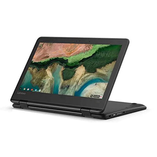 Pre-owned lenovo 11.6" 300e chromebook touchscreen lcd 2 in 1- mediatek m8173c quad-core 2.1ghz 4gb lpddr3 32gb flash memory chrome os model 81h00000us (refurbished: good)