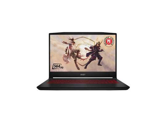 Msi gf series - 15.6" 144 hz ips - intel's i5 processor 12th gen 12500h (2.50ghz) - nvidia geforce rtx 3050 notebook computer gpu - 8 gb ddr4 - 512 gb nvme ssd - windows 11 home 64-bit - gaming notebook computer (katana gf66 12uc