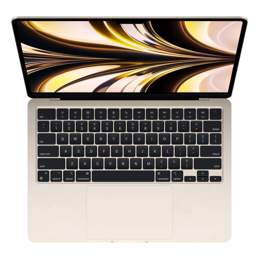 Restored apple macbook air 13.6-inch (8gpu, starlight) 3.5ghz 8-core m2 (2022) notebook computer 256 gb flash hd & 8gb ram-mac os (1 yr warranty) (refurbished)