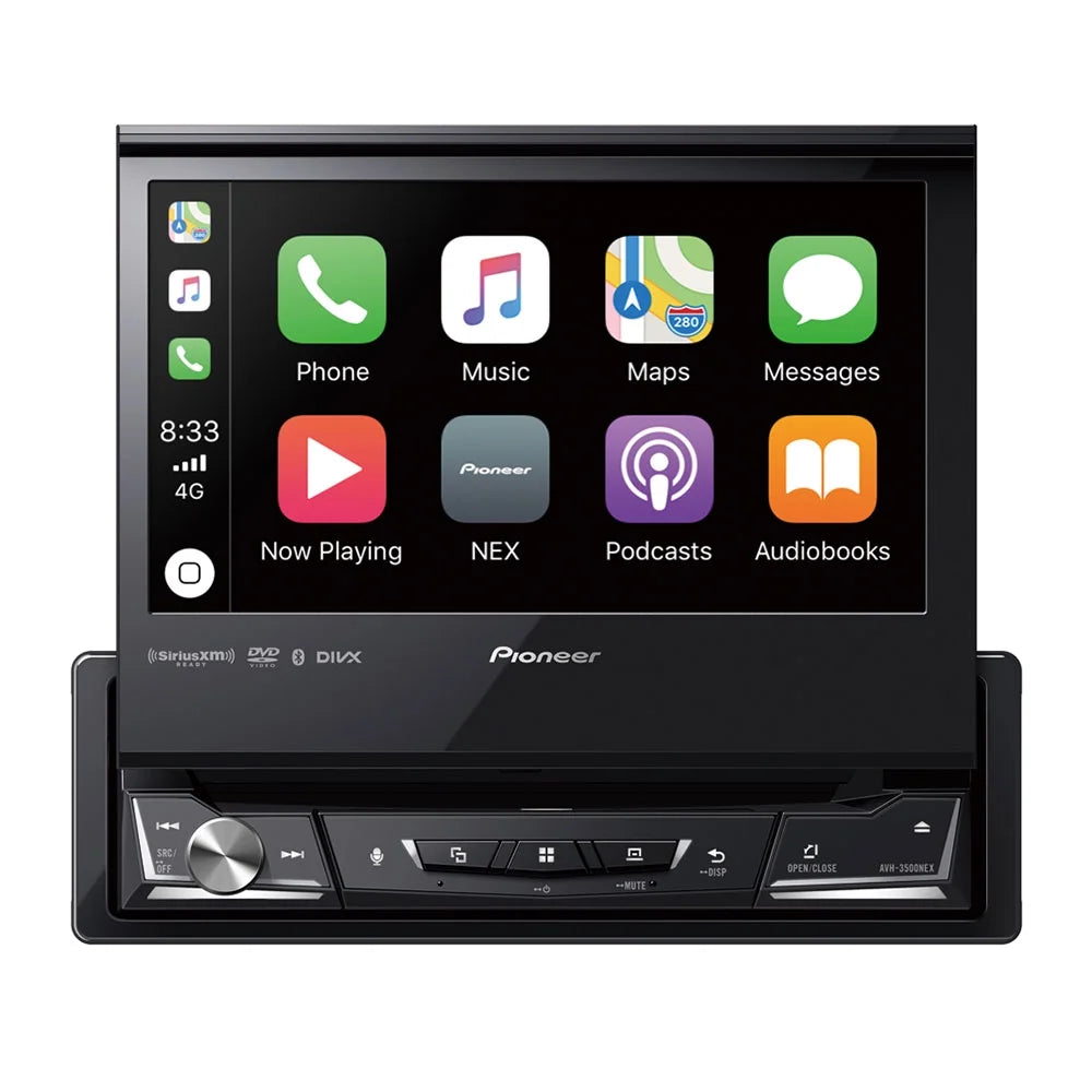 New pioneer avh-3500nex 7" single-din dvd receiver & free bullet camera