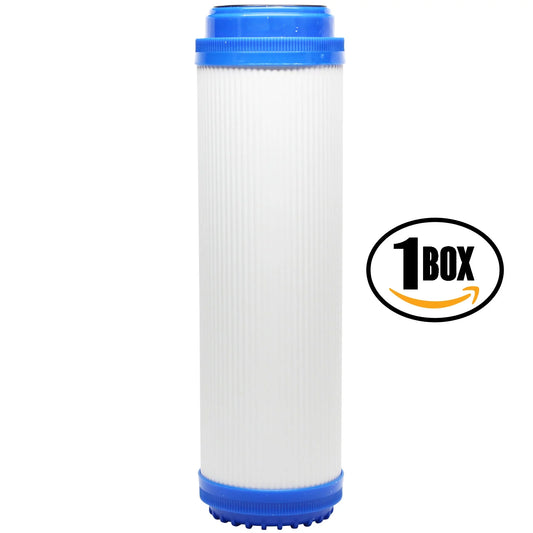 Box of replacement for maxwater 101140 granular activated carbon filter - universal 10-inch cartridge for maxwater 6 stage aquarium reverse osmosis system - denali pure brand