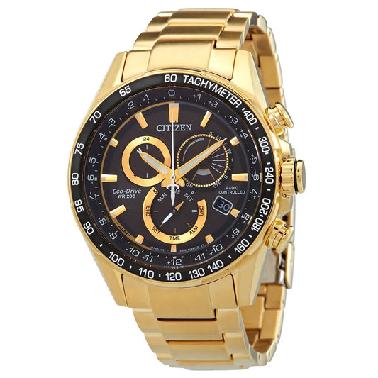 Citizen pcat chronograph black dial men's watch cb5912-50e