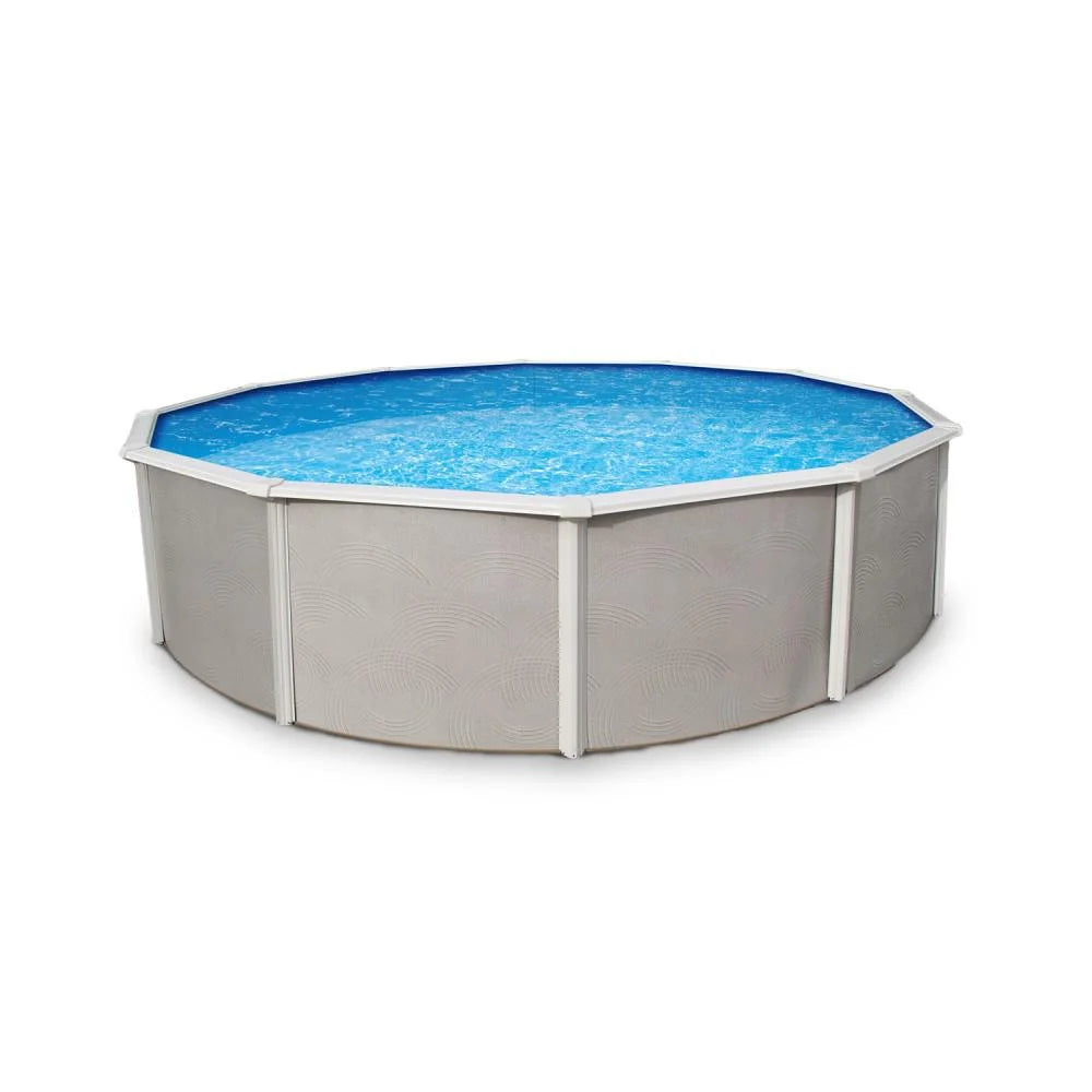 Bluewave products above ground pools nb2530 27' round 52" belize steel pool