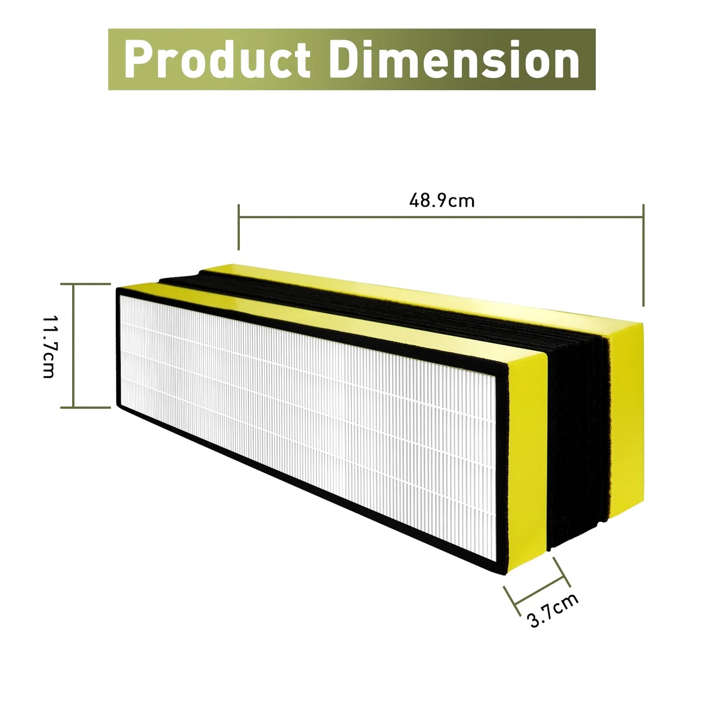 2 pack flt5000 flt5250pt flt5111 hepa replacement filter c, compatible with germguardian ac5000e ac5250pt ac5300b ac5350b cdap5500 air purifier, true hepa and activated carbon filter, 2 hepa+10 carbon