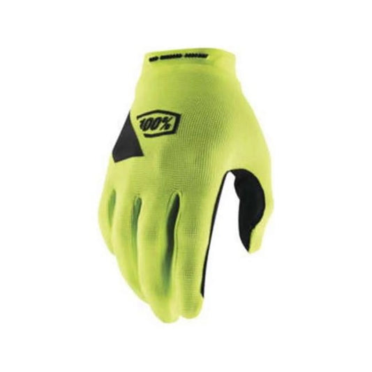 100 percent  mens ridecamp glove, fluo yellow - extra large