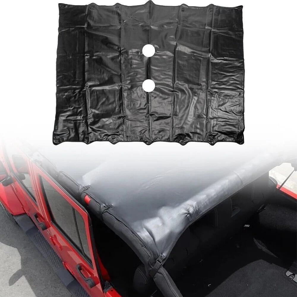 Paddsun for jeep wrangler jk jku 07-2018 waterproof leather sunshade top roof cover