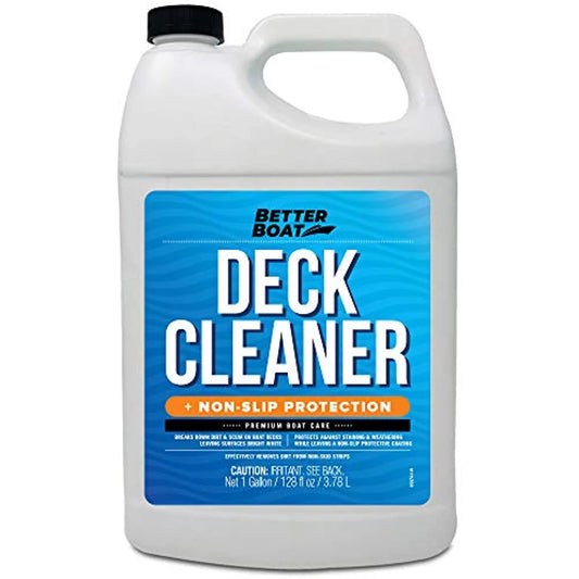 Boat non skid cleaner deck cleaner for boat wash soap marine grade fiberglass aluminum boat cleaner to clean anti stick surface, plastic, vinyl composite floor & hull sealant cleaning supplies gallon