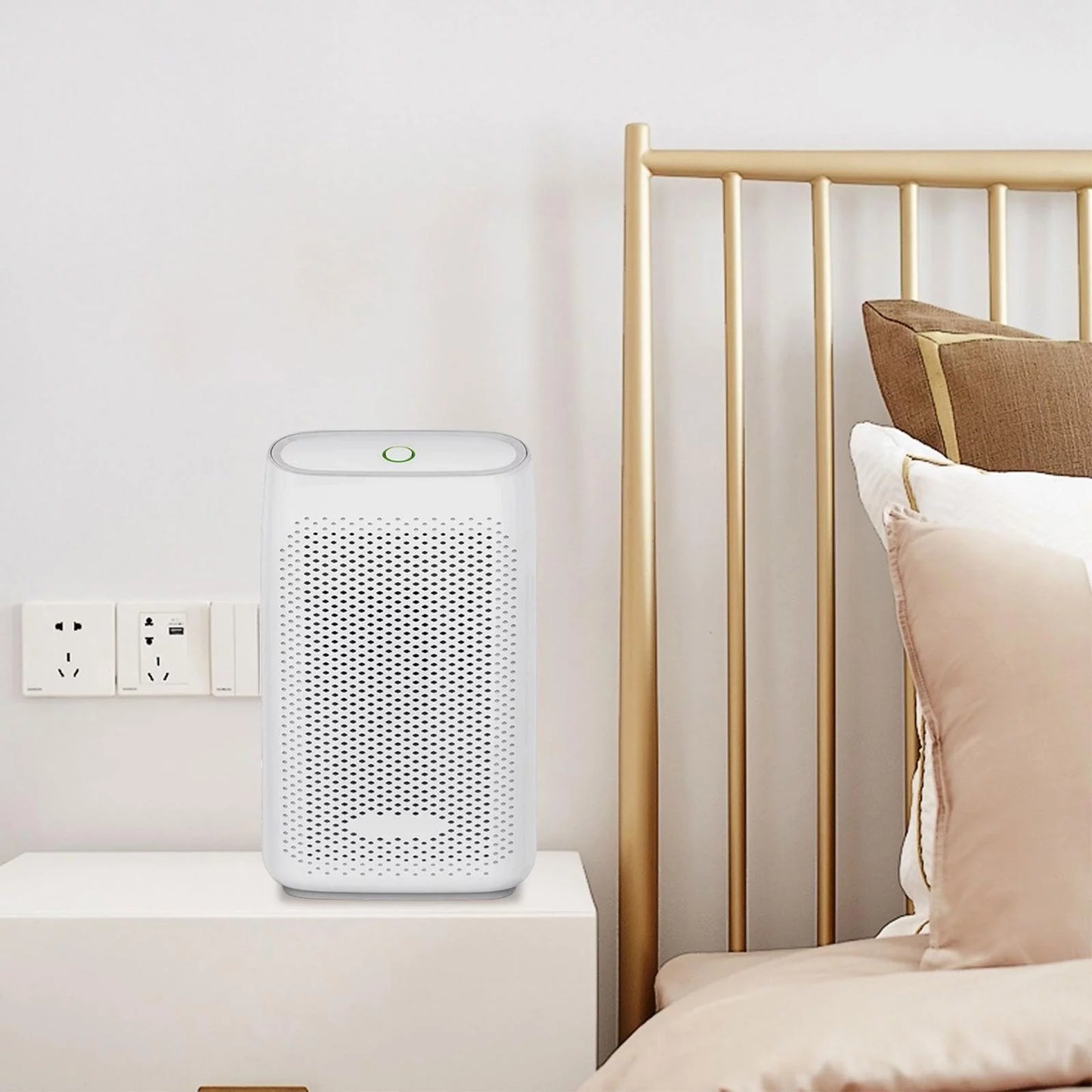 Semiconductor dehumidifier 700ml for home energy saving moisture absorbing convenient powerful auto shut home, bathroom compact