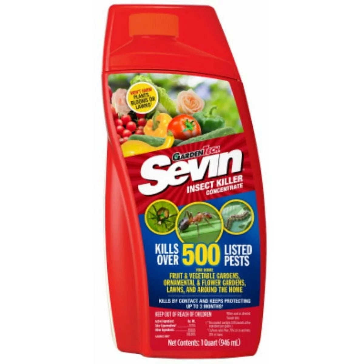 Sevin 100530123 insect killer concentrate, kills over 500 pests, 1-qt, each