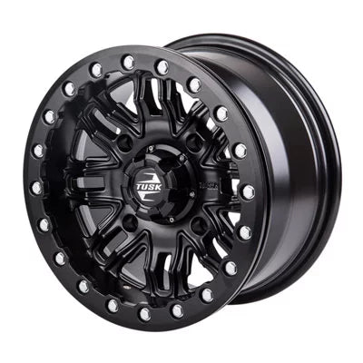 4/137 tusk nebo beadlock wheel 14x7 4.0 + 3.0 matte black for can-am defender hd10 pro lone star 2021-2022