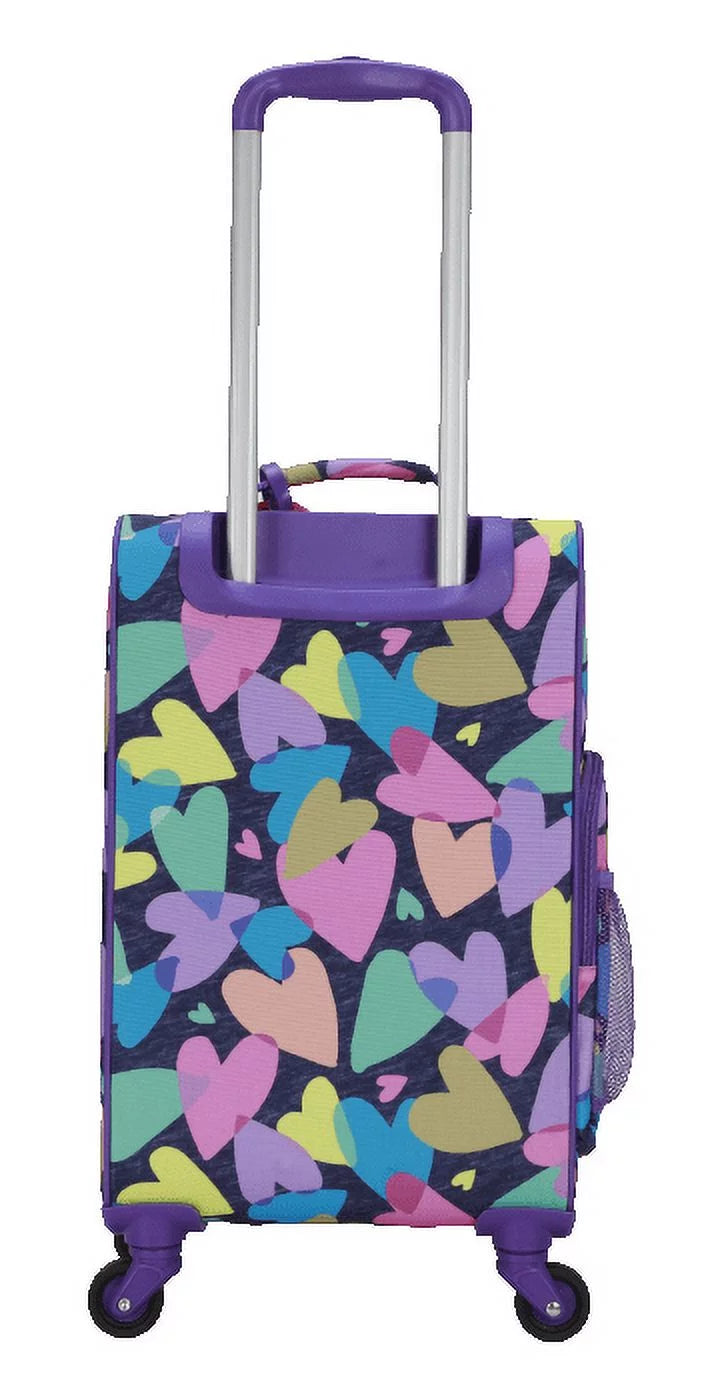 Crckt 3 pc spread love softside with packing cube and luggage tag