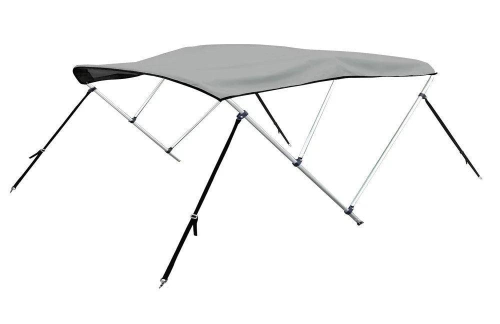 Bimini top boat cover 54" h x 79"-84" w 6' long 3 bow gray