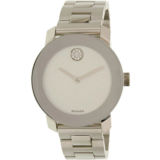 Movado men's bold 3600334 silver stainless-steel swiss quartz watch