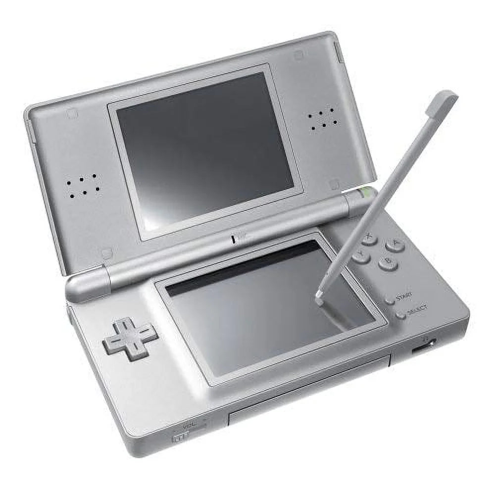 Restored nintendo ds lite metallic silver gray grey (refurbished)