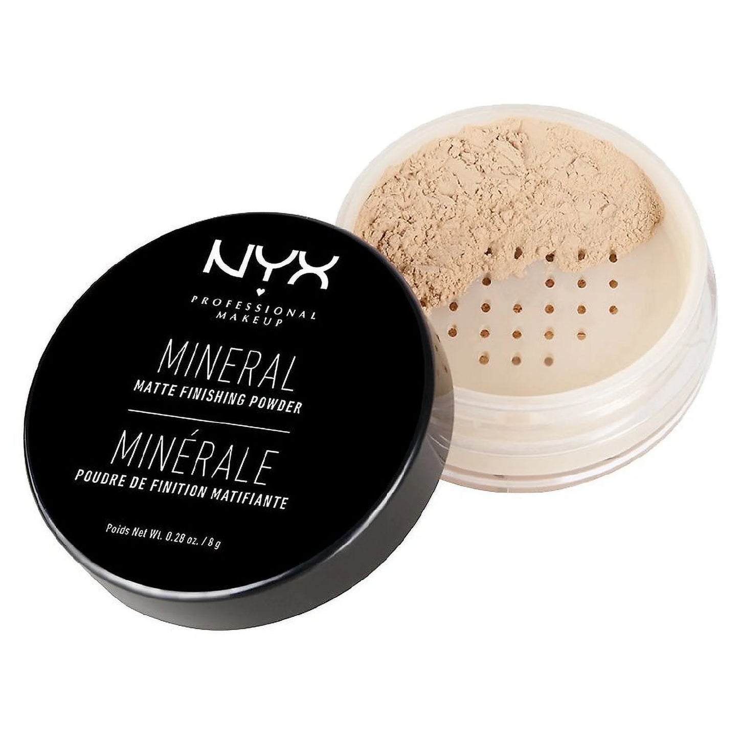 Nyx professional makeup mineral finishing powder, light/medium 0.28 oz