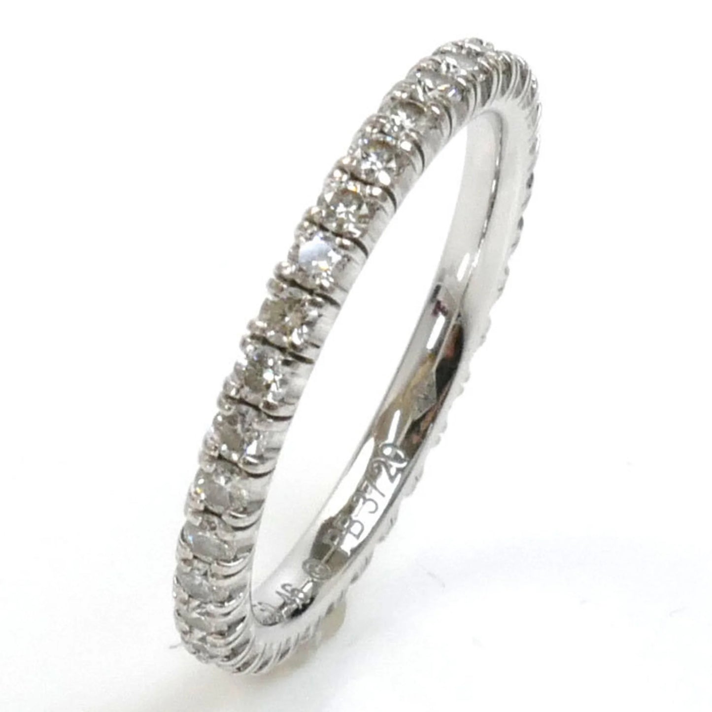 Pre-owned cartier cartier k18wg white gold etincelle de full eternity ring b4077946 size 6 46 1.6g women's (good)