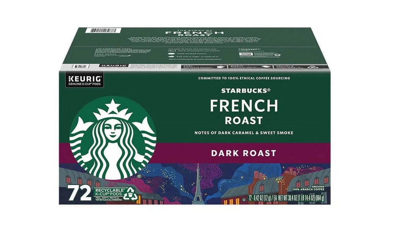 Starbucks dark french roast k-cup, 72-count