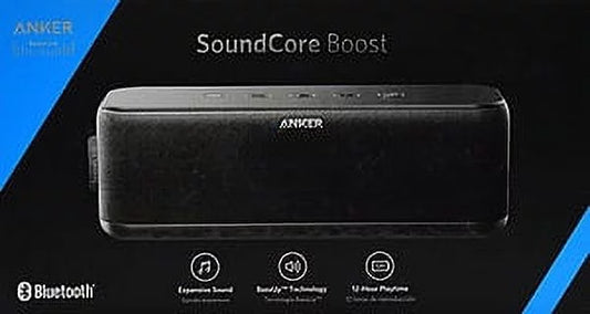 Anker soundcore boost 20w bluetooth speaker with bassup technology - 12h playtime, ipx5 water-resistant, portable battery with 66ft bluetooth range / superior sound & bass for iphone, samsung and more