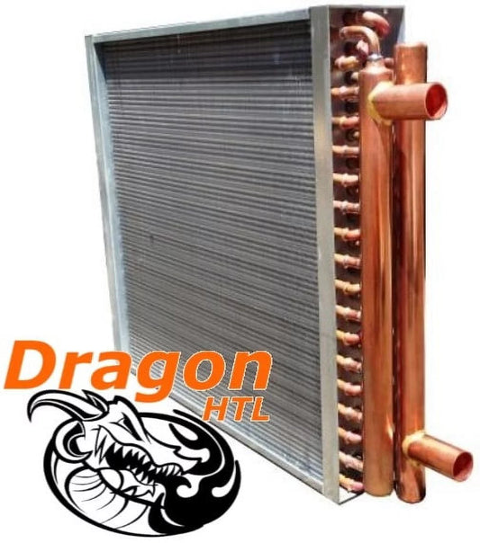 12" x 24" water to air heat exchanger, 120,000 btu (dragon quality)