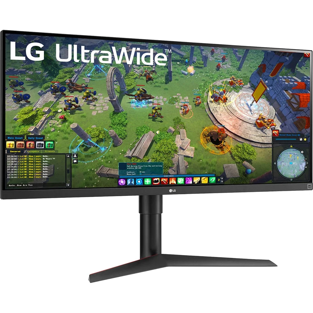 Open box lg 34wp65g-b ultrawide monitor 34" 21:9 full hd (2560 x 1080) ips display, vesa displayhdr 400, amd freesync, height and tilt adjustable stand - black