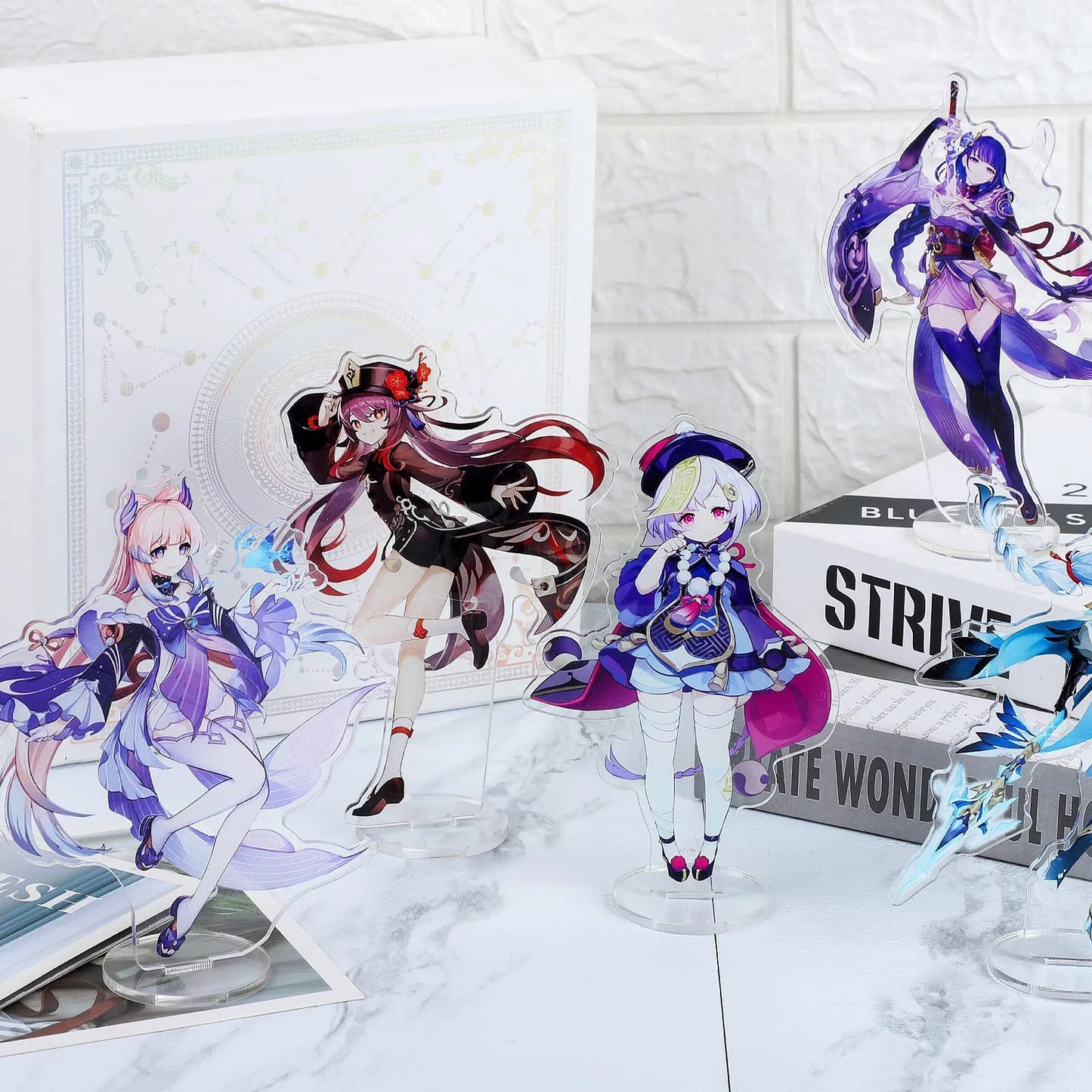 Genshin impact characters acrylic stand figure,colorful and exquisite character design for game fans' collection (mona)