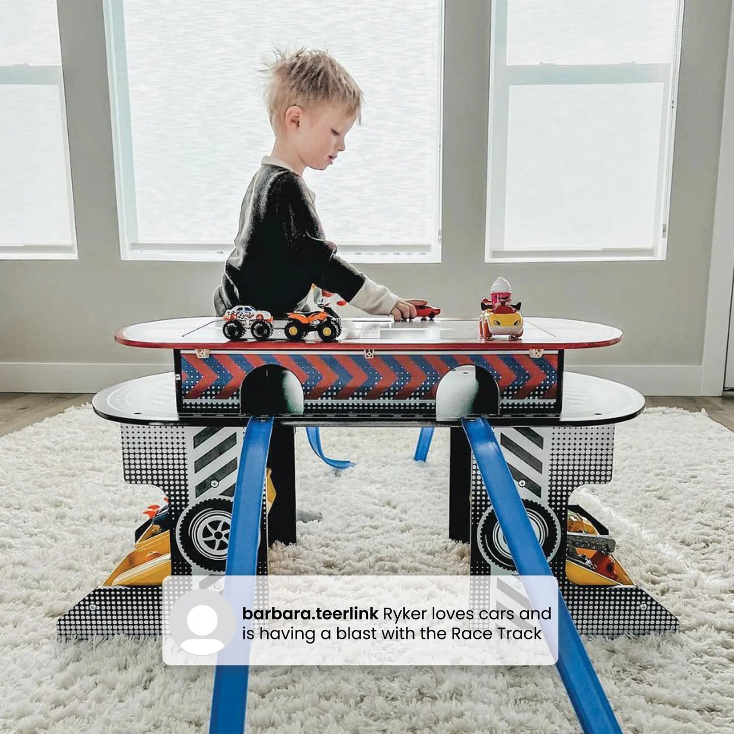 Delta children race track toy and activity play table for kids