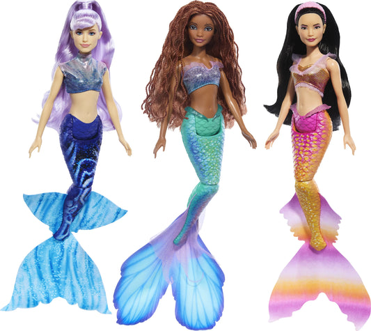 Disney the little mermaid ariel and sisters doll set with 3 fashion mermaid dolls