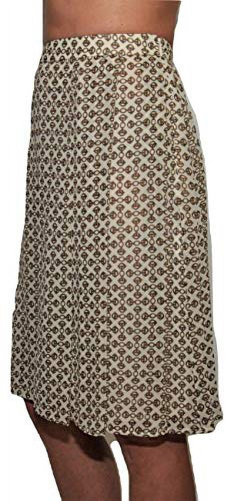 Tory burch chain print pleated skirt silk chiffon, harvest chains, 12