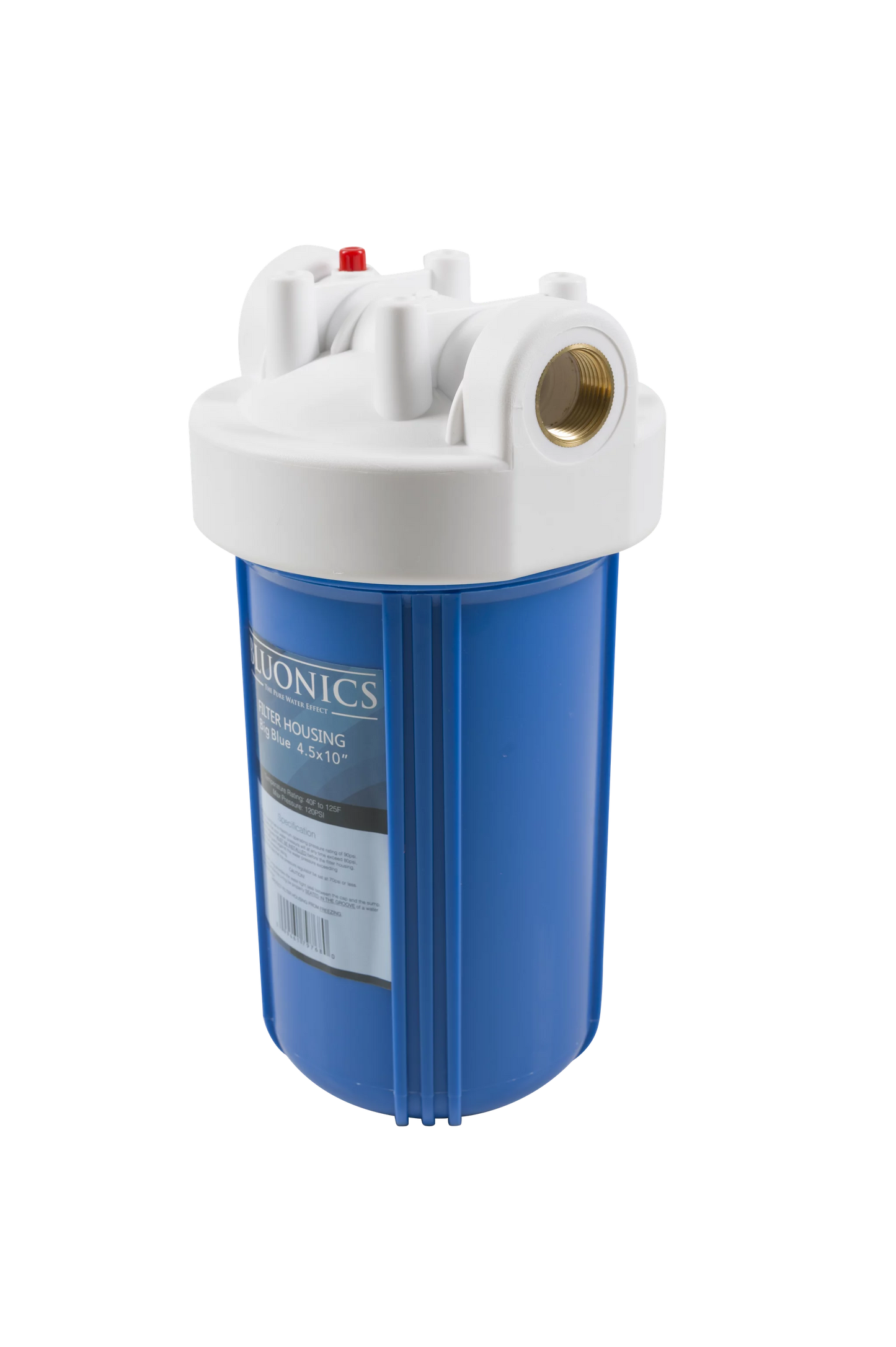 Bluonics 10" big blue whole house water filter with 5 micron sediment cartridge for rust, iron, sand, dirt, sediment and undissolved particles