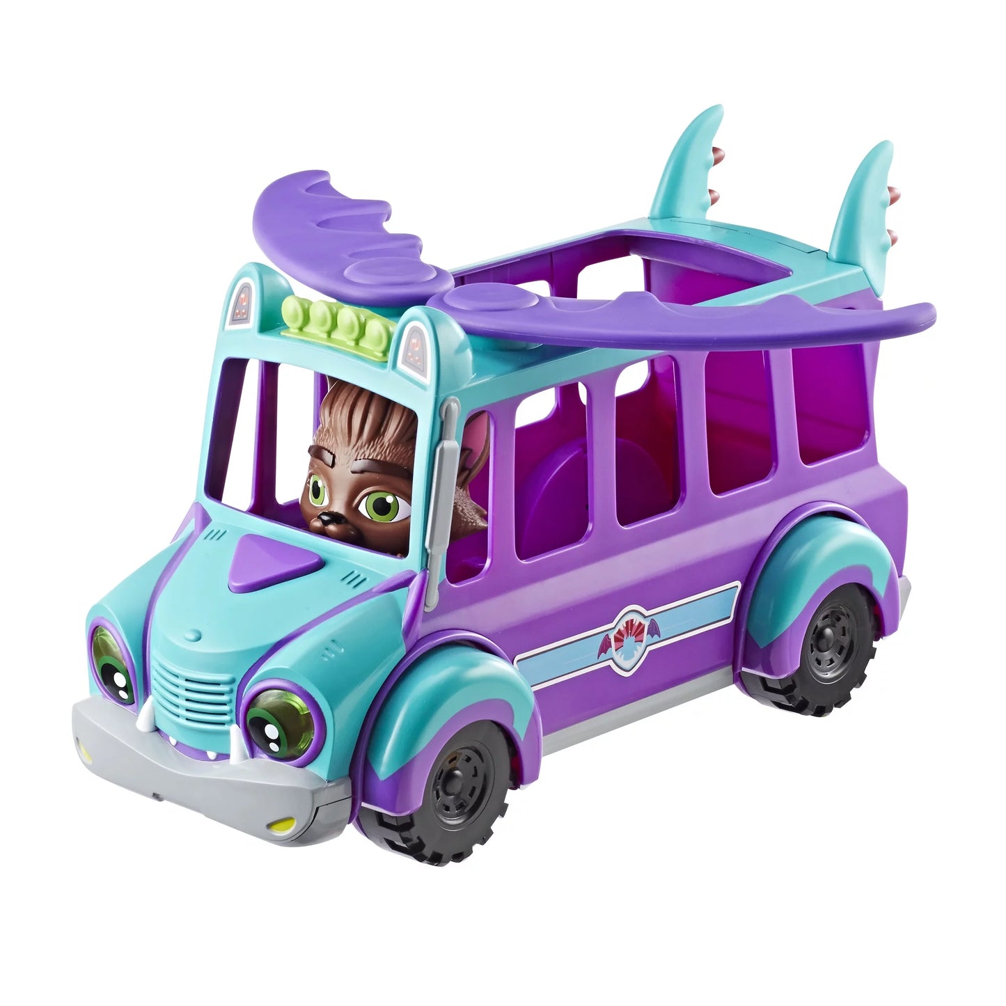 Netflix super monsters grrbus monster bus toy with lights, sounds, and music ages 3 and up