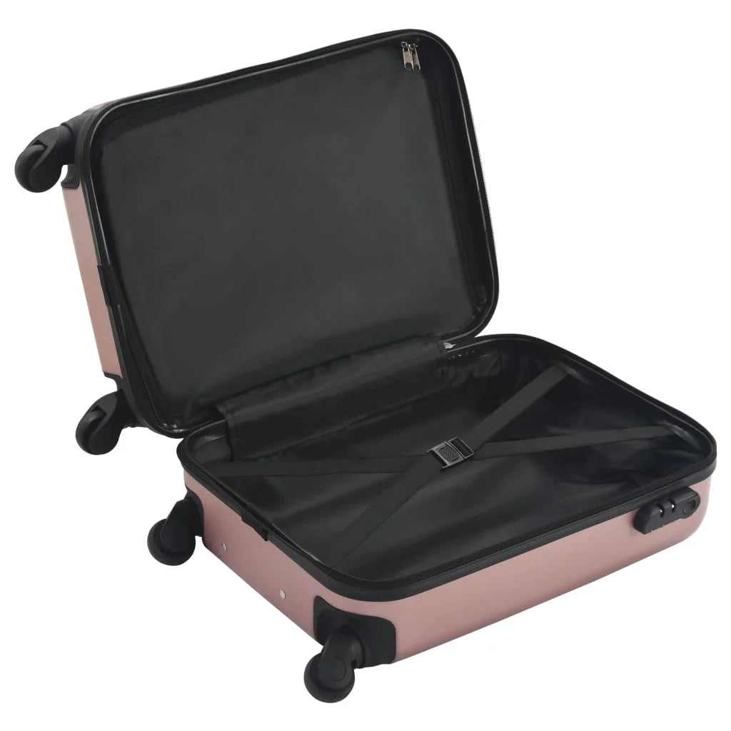 Andoer parcel,internal 21.7" x rose abs dimensions abs shell x 8.7" locks and shell castors suitcase shell bussiness 21.7" x 14.2" 1106442a withlocks vidaxl with