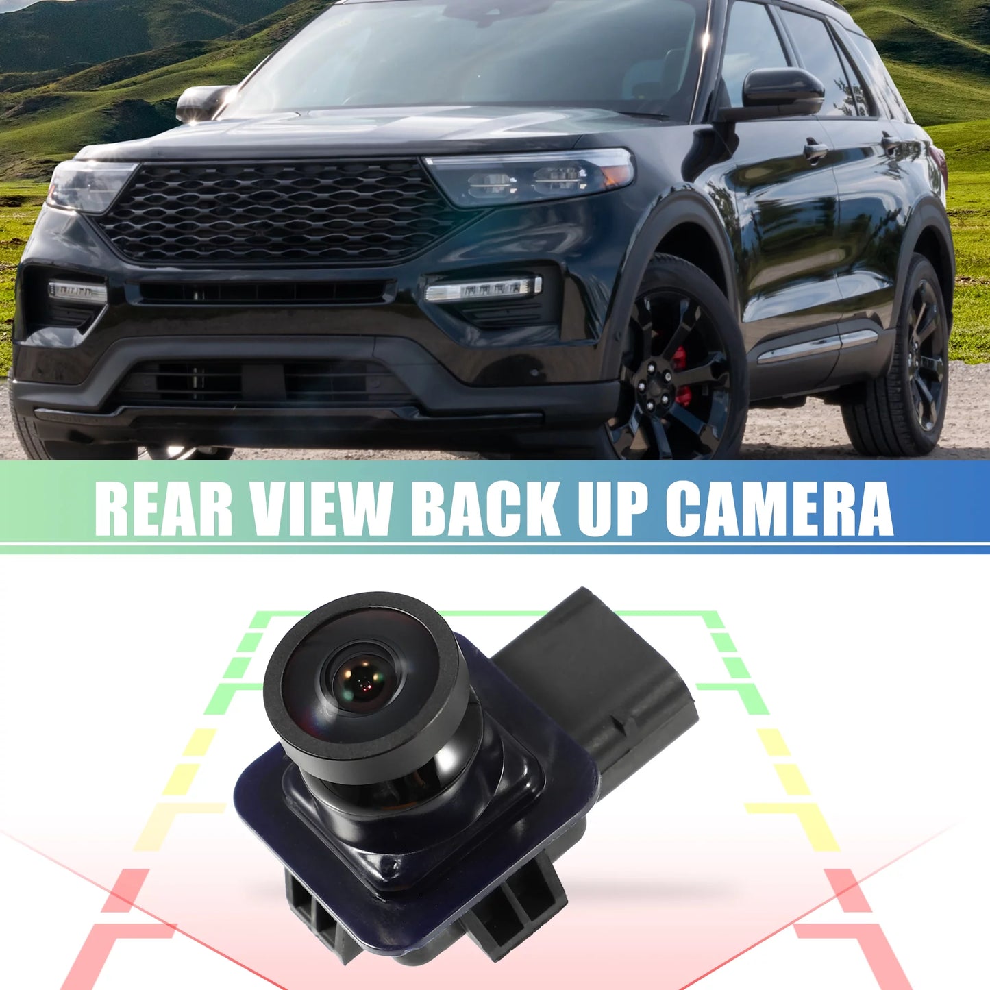 1 set back up camera eb5z-19g490-a rear view park assist reverse camera for ford explorer base limited