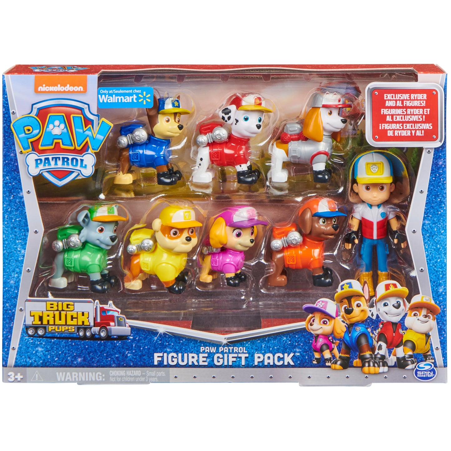 Paw patrol, big truck pups 8 piece figure gift pack