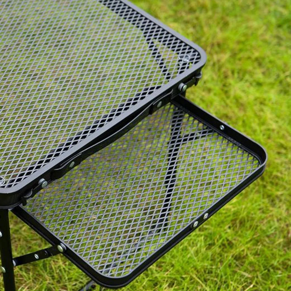 Anself folding camping table, portable picnic cooking station, food prep table, dining gear