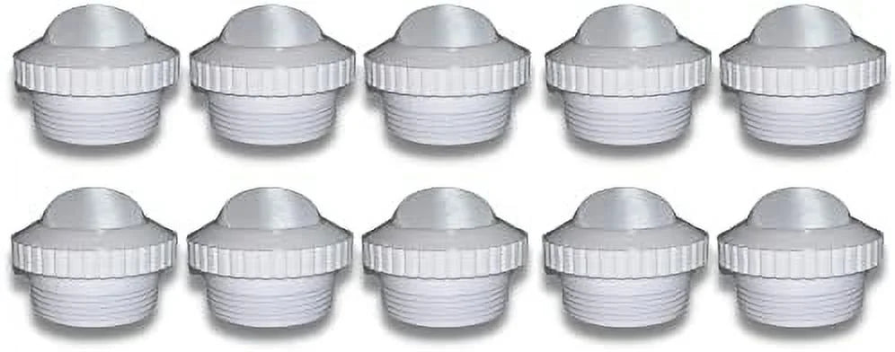 Dpm heavy-duty pro directional flow hydrostream fitting for pool & spa | inlet jet return fitting 1 1/2" mip thread for inground swimming pool & spa | rotating eyeball (slotted opening, 10 pack)