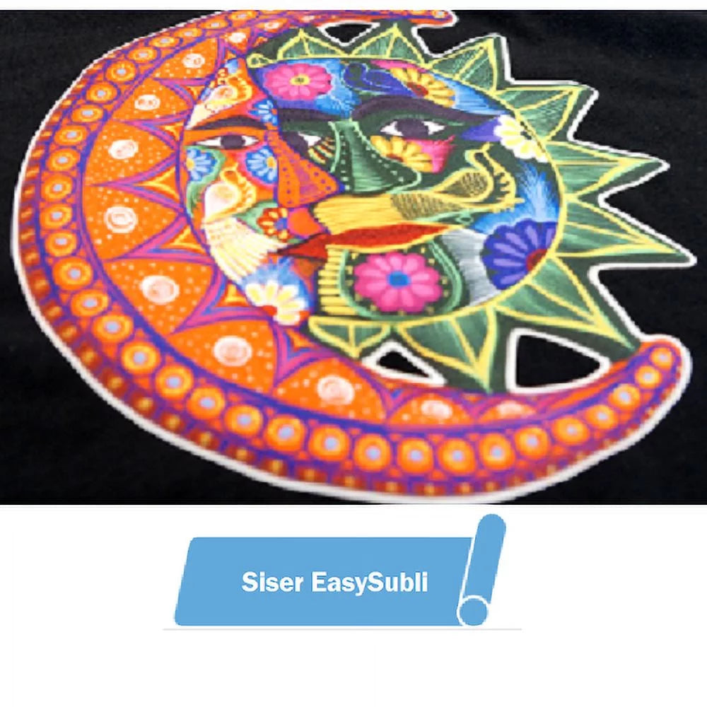 Siser easysubli htv - printable sublimation heat transfer vinyl - 10 sheets of easysubli (8.4"x11") and 10 sheets of easysubli mask (8"x10")