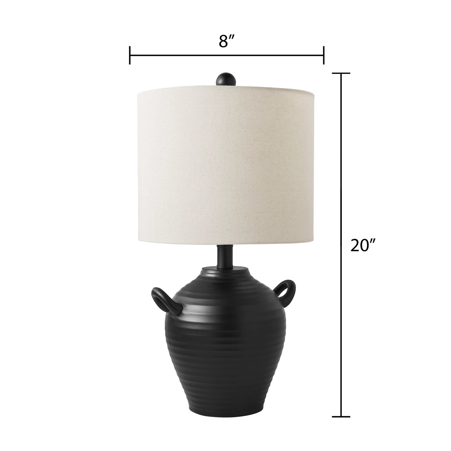 Better homes & gardens 20" black table lamp with shade by dave & jenny marrs