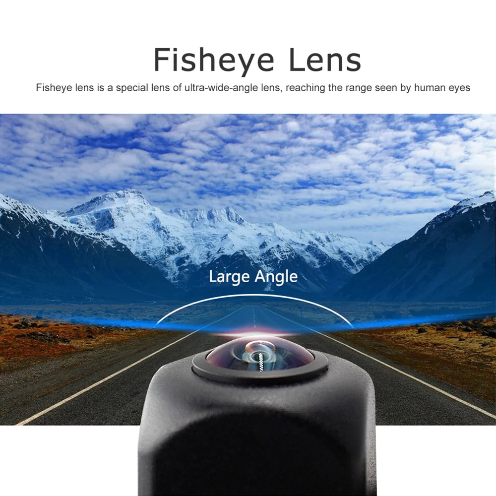 Smartour hd 1080p fisheye lens car reverse backup rear view camera dynamic trajectory parking line vehicle parking track camera