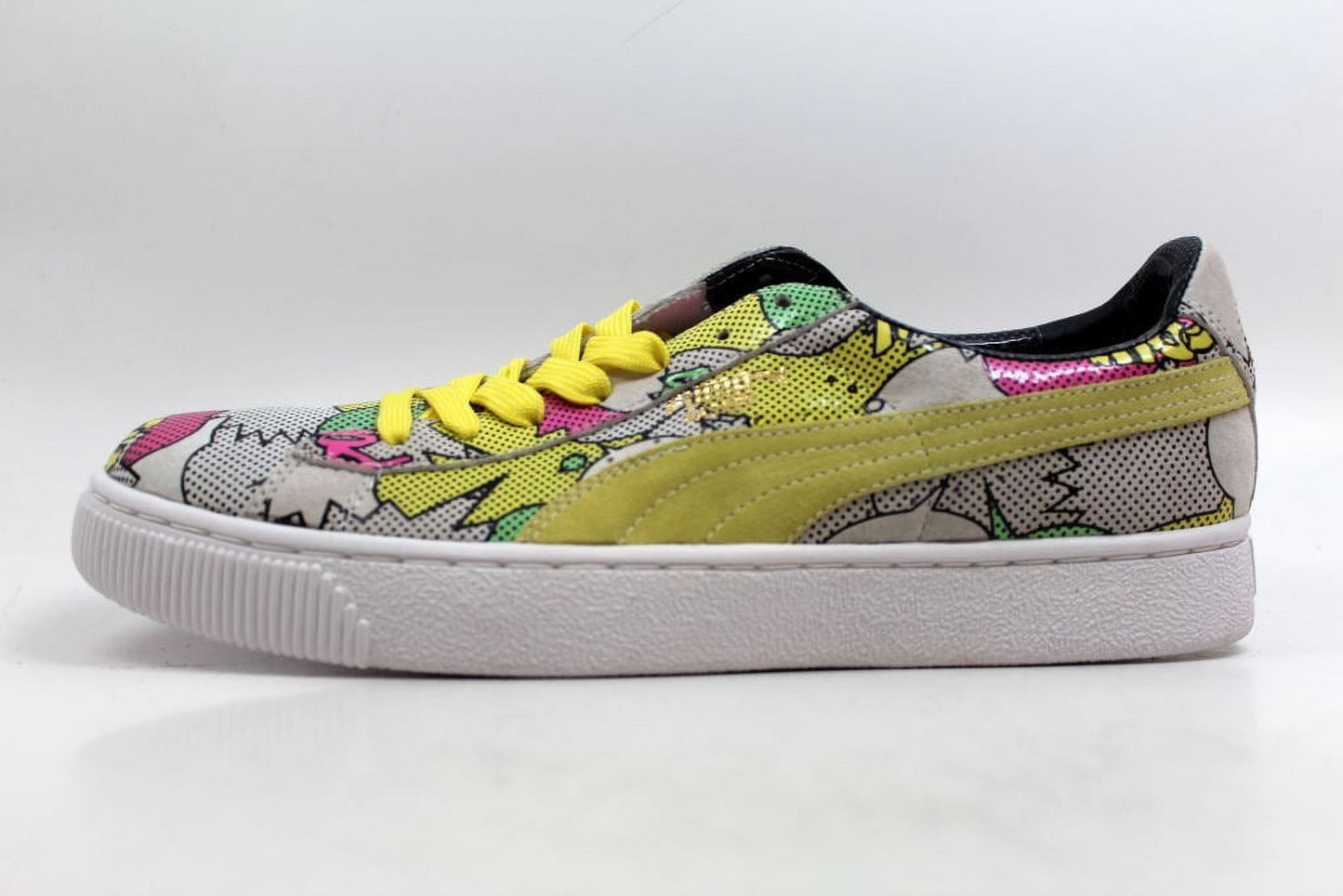 Puma basket 68 dope comics print low sneaker multi color men shoes size 7.5 new