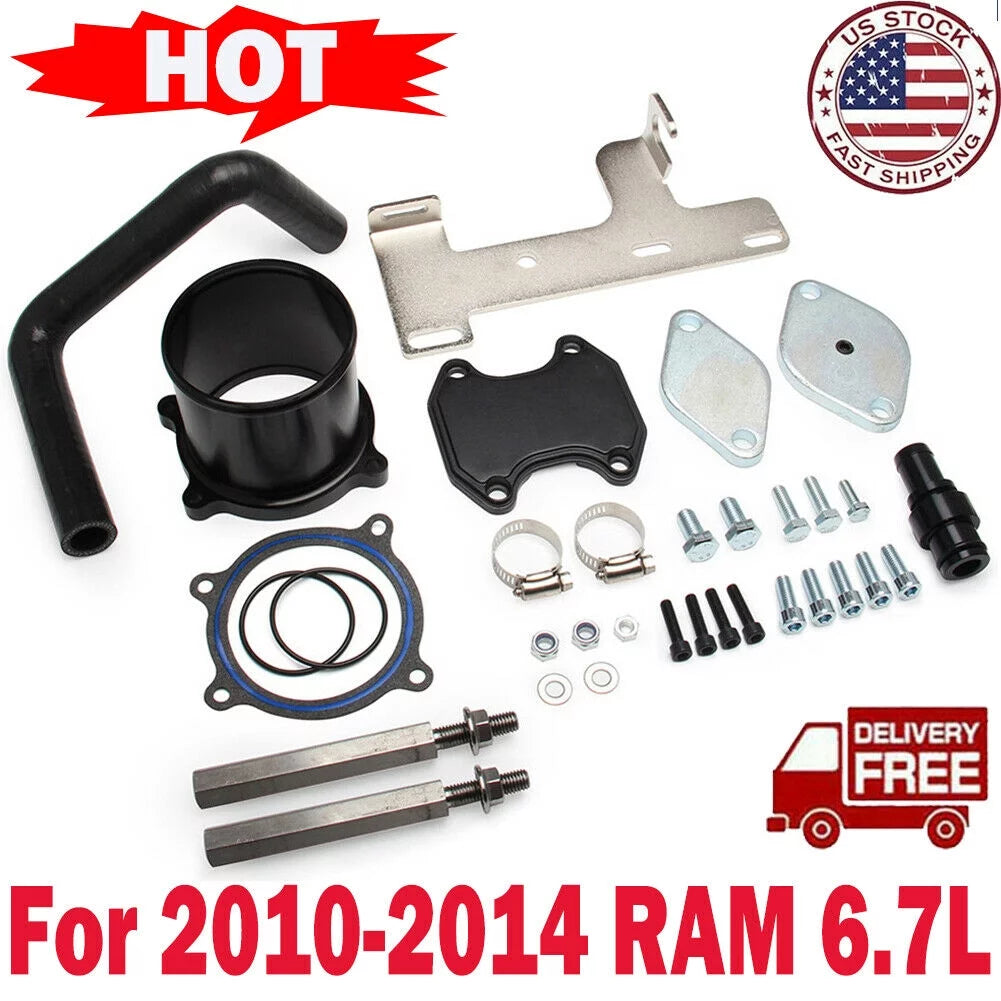 6.7l cummins diesel complete  egr exhaust valve cooler fit for 2010 - 2014 dodge ram 2500 3500