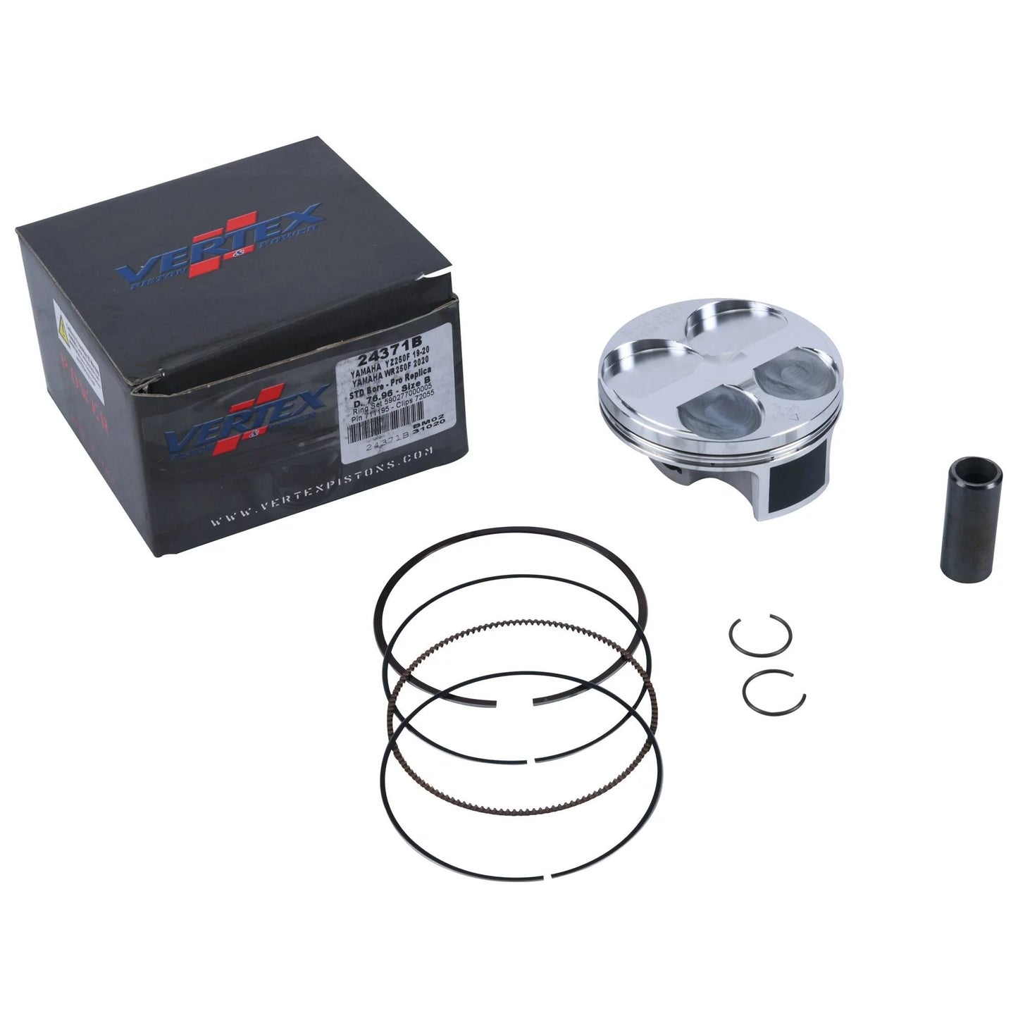 Vertex forged replica piston kit 24371b for yamaha yz 250 f 19