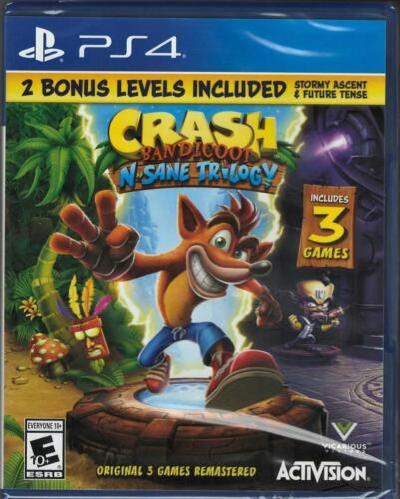 Crash bandicoot n. sane trilogy 2.00 ps4 (brand new factory sealed us version) p