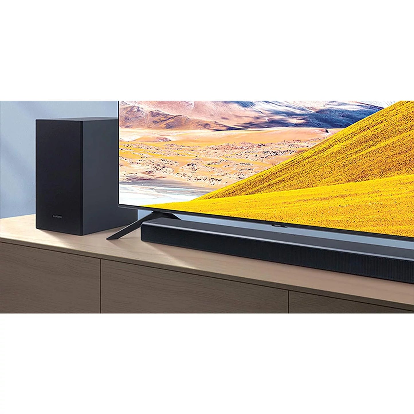 Samsung hw-t550 soundbar with dolby audio, surround sound with mounting bracket bundle